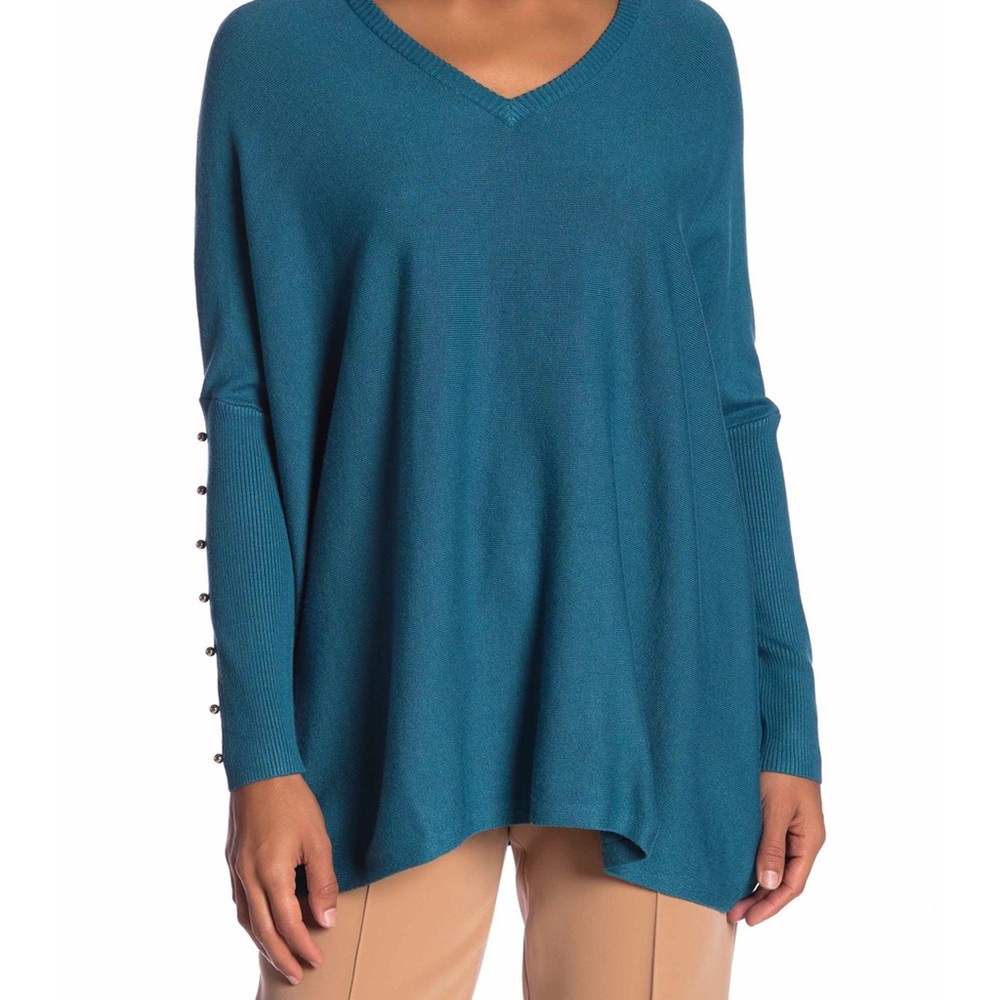 Nordstrom Joseph Allen V Neck Poncho Sweater